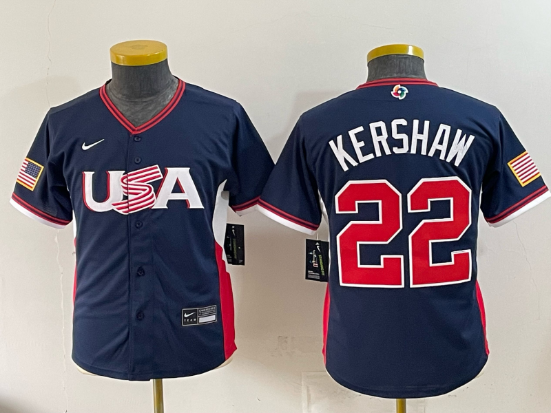 Youth 2026 World cup blue MLB jersey 05360021->youth mlb jersey->Youth Jersey